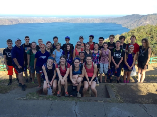 Group in Nicaragua with a view